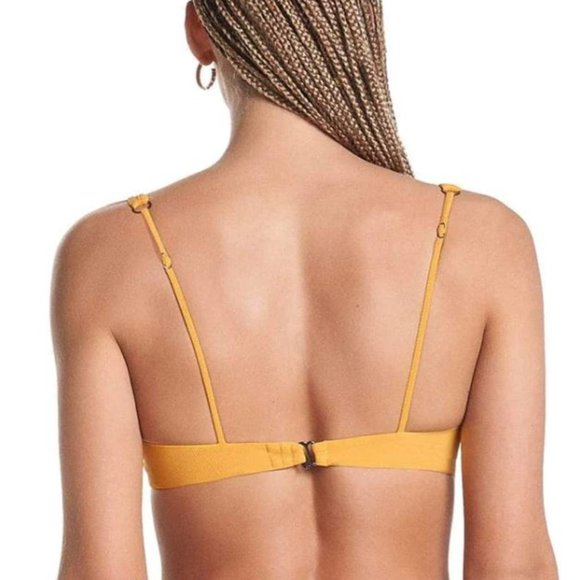 NWT MAAJI Sunflower Victory V Wire Bralette Bikini Top - Picture 5 of 5